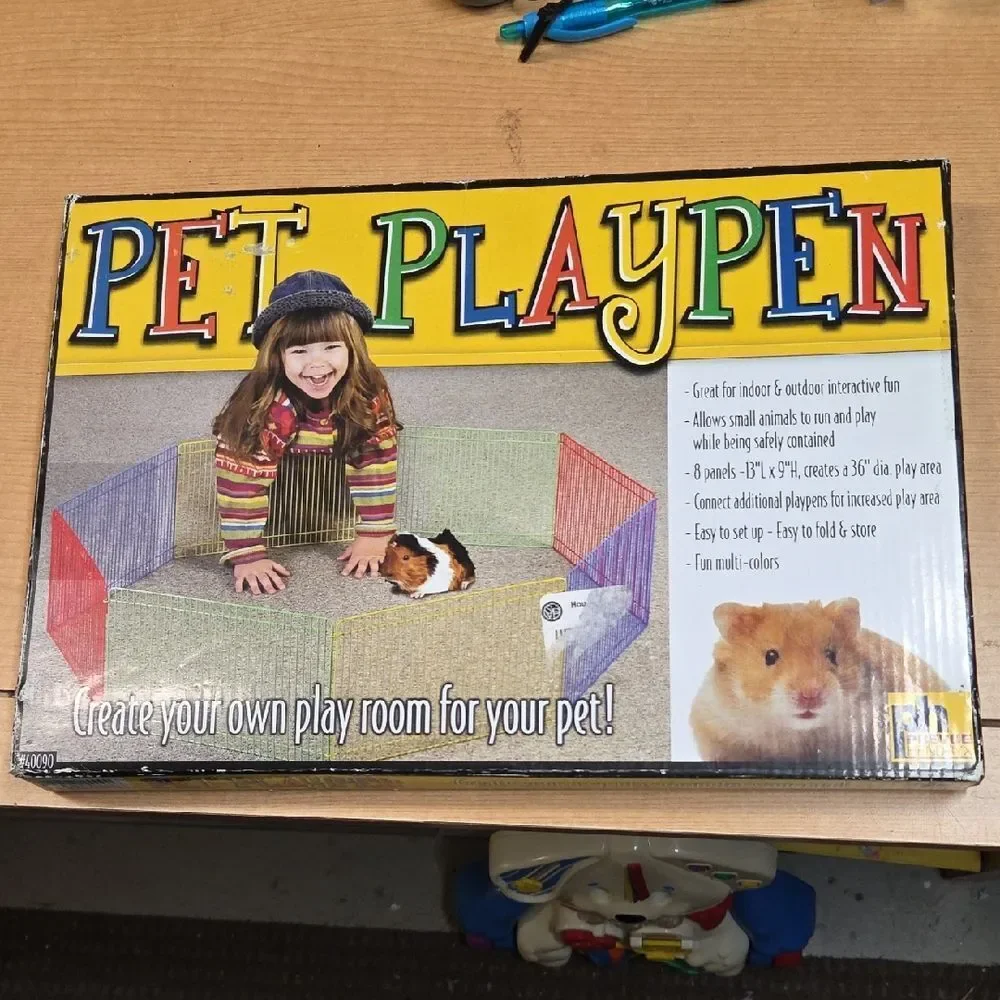 PREVUE SMALL ANIMAL PET PLAYPEN‎ MULTI COLORED Metal